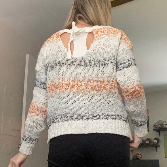 Multi color Anthropologie sweater🧡 - Picture 4 of 5
